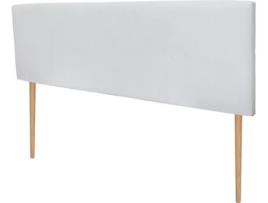 Cabeceira de Cama DHOME Estofada (Branco - Tecido - 160 x 5 x 105 cm)