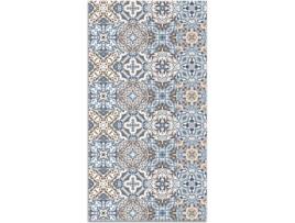 Tapete HOME & LIVING Azulejo Hidráulico Oriental (Azul - 80 x 150 cm - Vinil)