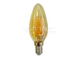 Lâmpada Led 4W E14 Chama Âmbar – Branco Quente