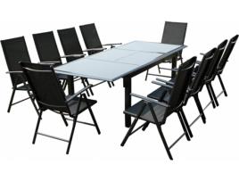 Conjunto de Jardim CONCEPT U Ravenne (Cinzento - Alumínio - 240x160x75 cm)