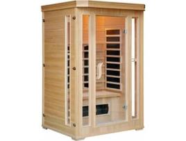 Sauna CONCEPT U Narvik 2 Lugares (Castanho - Madeira - 120x120x90 cm)