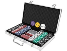 Conjunto de Poker TOPBRANDS Texas Strong 300 Peças + Mala (