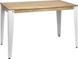Consola BOX FURNITURE CCVL3911075 BL-EV (Branco - Madeira, Aço - 110x39x75.5 cm)