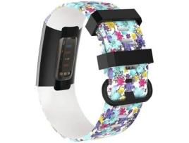 Bracelete DIBILI BKB001 (Fitbit Charge 4  Charge 3  Charge 3 SE - Cinzento)