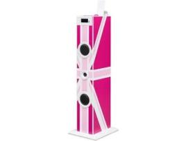 Coluna Dock BIGBEN INTERACTIVE Tower TW5 - Union Jack Rosa