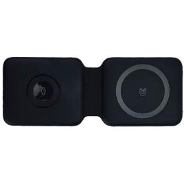 Carregador Wireless QI 4-OK 3 em 1 Dobrável - Preto