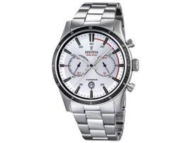 Festina Cab.Crono Ace.Esf.Plata