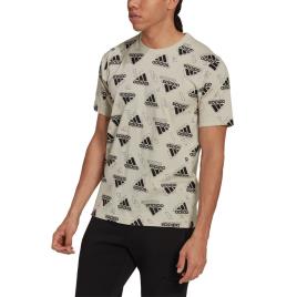 Adidas Camiseta De Manga Curta Stadium Graphics M Beige