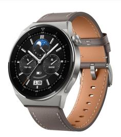 HUAWEI - Watch GT3 Pro 46 mm Gray Leather Strap