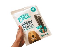 Biscoitos para Cão Edgard & Cooper  Doggy Dental Menta e Morango Medium Sticks10-25Kg