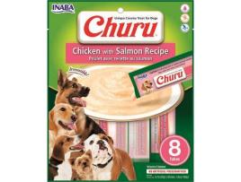 Snack para Cães INABA Churu (160 g - Húmida - Sabor: Galinha e Salmão)