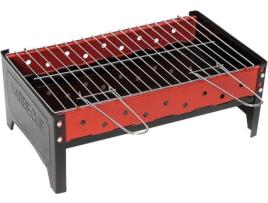 Grelhador CAMP GEAR 8108357 Carvão (Preto e Vermelho - Aço Inoxidável - 44x25x16 cm)