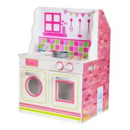 Outdoor Toys Casa De Bonecas E Cozinha Estela Double Side 47.5x40x67.5 Cm 47.5 x 40 x 67.5 cm Multicolour