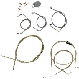 La Choppers Cabo De Freio De Aço Inoxidável 12´´-14´´ Ape Non-abs Hd La-8006kt-13 One Size
