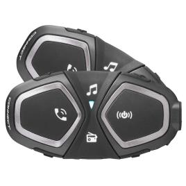 Interphone Cellularline Intercomunicador Connect 2 Unidades One Size Black / Grey