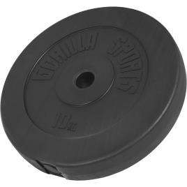 Gorilla Sports Placa De Peso De Vinil Kg 10 10 kg Black