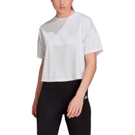 Adidas Camiseta De Manga Curta Icons 3 Bar Logo L White
