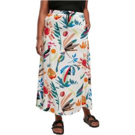 Cayler & Sons Saia Midi Cintura Alta Viscose XL White Sand Fruity