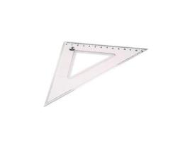Esquadro Plástico Cristal Smart Office 45º - 14cm - 1un