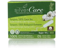 Tampões SILVER CARE Super Sem Aplicador(18 Unidades)