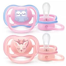 Philips Avent Chupeta De Menina Ultra Air X2 6-18 Months Multicolor