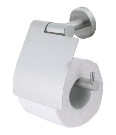 Porta-rolos com tampa BOSTON ESCOVADO