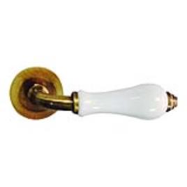 Puxador de porta roseta LATÃO BRONZE
