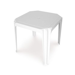 Mesa de resina VIANA BRANCO 75X75CM