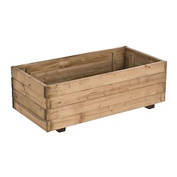 Floreira de madeira RETANGULAR 80X40X28CM