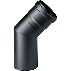 Curva 45º preto mate D150MM 2MM