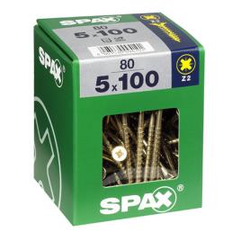 80 Parafusos 5X100MM SPAX