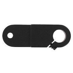 Suporte para varão D25CM PRETO 2UNIDADES