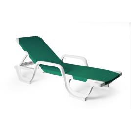 Espreguiçadeira de resina LENA VERDE