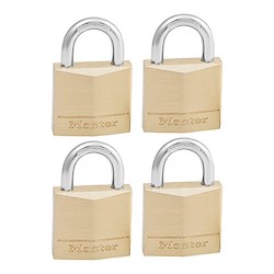 4 cadeados latonados 30MM