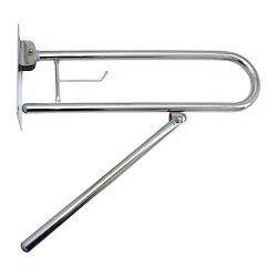 Suporte de apoio para sanita ABATÍVEL INOX BRILHO