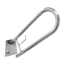 Suporte de apoio para sanita ABATÍVEL INOX BRILHO