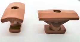Clips de fixação QUICK-FIX CDECK CASTANHO 100UDS