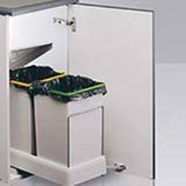 Balde do lixo extraível PLÁSTICO 14+14L PARA RECICLAGEM