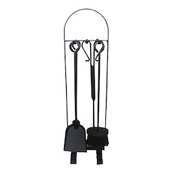 Conjunto de lareira NR6 PRETO