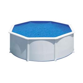 Gre Pools Piscina Com Paredes De Aço Fidji 300 x 120 cm White / Blue