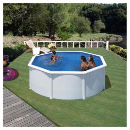 Gre Pools Piscina Com Paredes De Aço Fidji 300 x 120 cm White / Blue