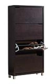Sapateira KUBOX WENGUE  160X80X24CM 24 PARES