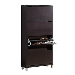 Sapateira KUBOX WENGUE  160X80X24CM 24 PARES