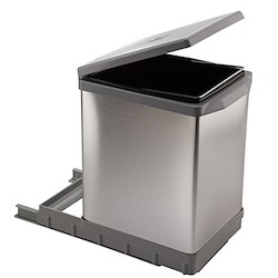 Balde do lixo extraível TOWER METAL E PLÁSTICO 17L
