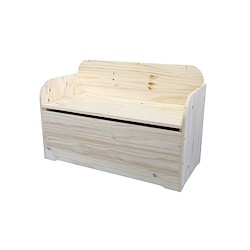 Baú de madeira PINHO CRU 84L 62X90X40CM