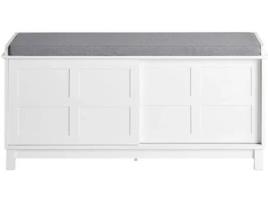Sapateira SOBUY (Branco, Cinzento - 114x40x53 cm)