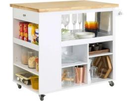 Carrinho SOBUY (Castanho, Branco - 108x60x96 cm)