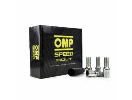 Set Porcas OMP 27 mm Prata 20 uds M12 x 1,25