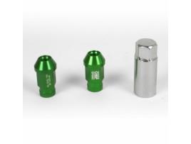 Set Porcas OMP 7075 Verde 20 uds M14 x 1,25