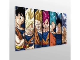 Quadro OEDIM Dragon Ball Super Fases do Goku (Multicolorido - 100x100 cm - PVC)